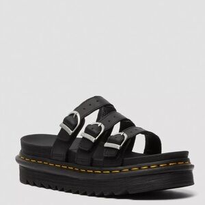 Dr. Martens BLAIRE LEATHER SLIDE SANDALS US 8